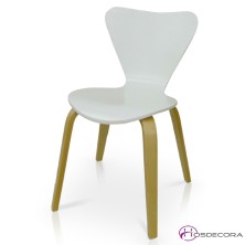 Silla tapizada Pechina en madera tapizada