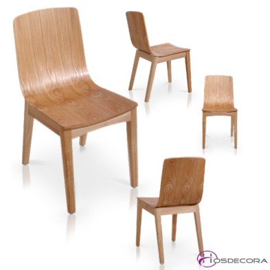 Silla de madera Olvega Barnizada Natural