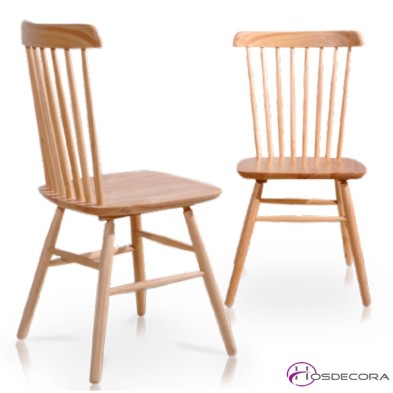 Silla de madera Barnizada Natural DUMBRIA