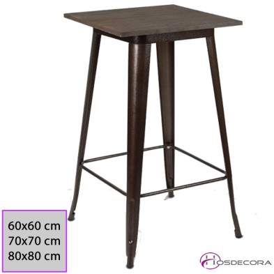 Mesa Alta de acero Brillante Retro TORLA