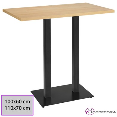 Mesa Alta de Bar Pereiro con Melamina rectangular