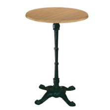 Mesa Cadiz Alta de Bar Tablero Werzalit redondo