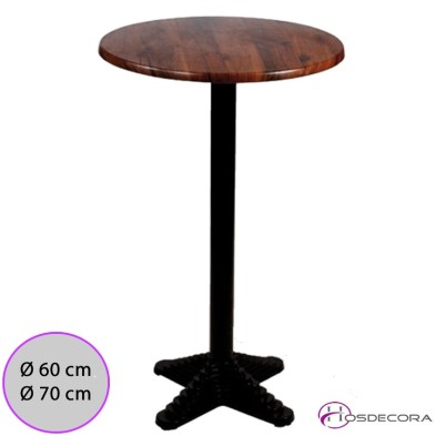 Mesa Alta Leon de Tablero redondo en Werzalit