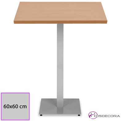 Mesa ALTA Corbera Tablero Melamina cuadrado 60 cm