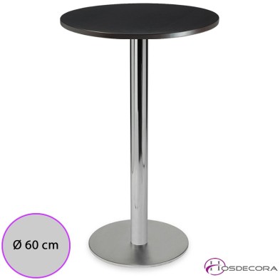 Mesa alta Canena Tablero Melamina Redondo 60 cm