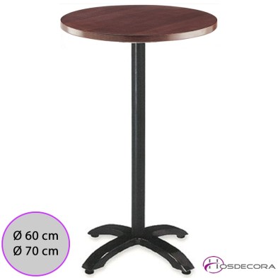 Mesa alta Valdes Tablero Melamina Redondo