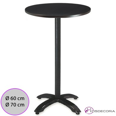 Mesa alta Valdes Tablero Melamina Redondo