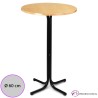Mesa alta Pazos Tablero Redondo 60 cm.
