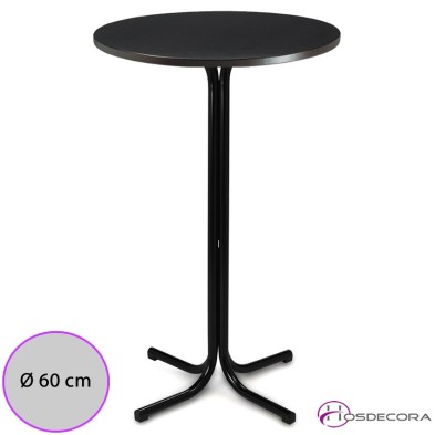 Mesa alta Pazos Tablero Melamina Redondo 60 cm.