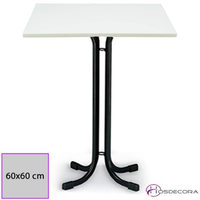 Mesa alta Salceda Tablero Melamina Cuadrado 60 cm.