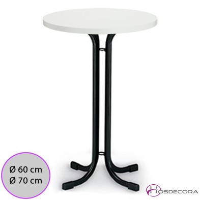 Mesa alta Salceda Tablero Melamina Redondo