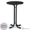 Mesa alta Salceda Tablero Melamina Redondo 70 cm