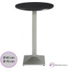 Mesa alta Pantoja Tablero Melamina Redondo 70 cm