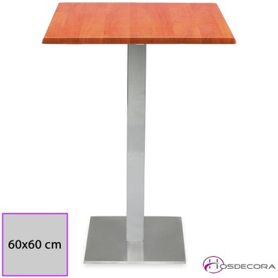 Mesa alta Corbera Tablero SM Cuadrado 60x60 cm.