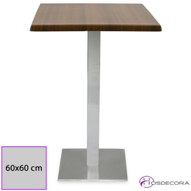 Mesa alta Corbera Tablero SM Cuadrado 60x60 cm.