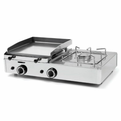 Plancha  Industrial con fuego placa acero 820x510-6mm- FUGGP6.4F