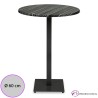 Mesa alta Xove Tablero SM Redondo de 60 cm