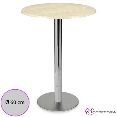 Mesa alta Canena Tablero SM Redondo 60 cm