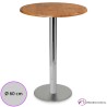 Mesa alta Canena Tablero Redondo 60 cm