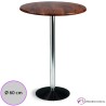 Mesa alta Lameiro Tablero Redondo 60 cm