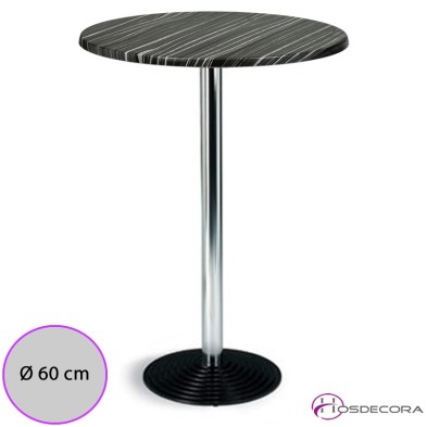 Mesa alta Lameiro Tablero SM Redondo 60 cm