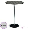 Mesa alta Lameiro Tablero SM Redondo 60 cm