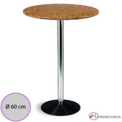 Mesa alta Lameiro Tablero SM Redondo 60 cm