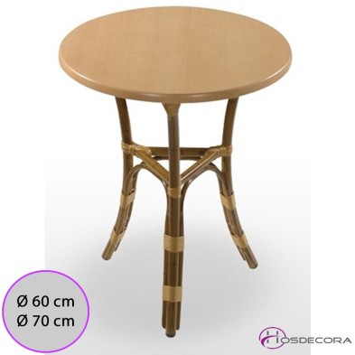 Mesa de Terraza Bezorca Tablero Redondo Werzalit