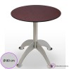 Mesa de bar Montiel Tablero Redondo Compacto 80 cm