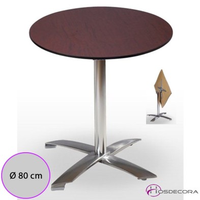 Mesa Abatible Sober Tablero Redondo Compacto 80 cm