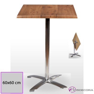 Mesa alta Abatible Malaga Tablero Cuadrado Werzalit