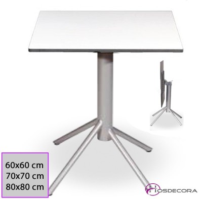 Mesa Abatible Laredo Tablero Cuadrado Compacto