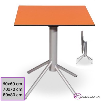 Mesa Abatible Laredo Tablero Cuadrado Compacto