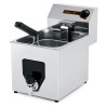 Freidora Electrica inox con grifo 8 Litros - 3.5Kw.