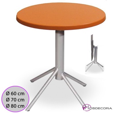 Mesa Laredo Abatible Tablero Redondo Werzalit