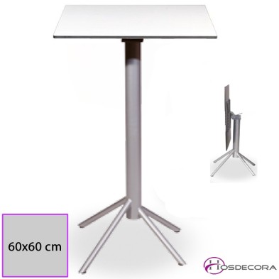 Mesa Alta Niebla Abatible Tablero Cuadrado Compacto