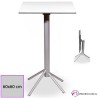 Mesa Alta Niebla Abatible Tablero Cuadrado Compacto