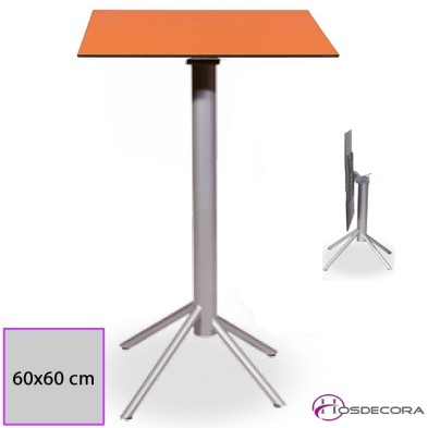 Mesa Alta Niebla Abatible Tablero Cuadrado Compacto