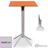 Mesa Alta Niebla Abatible Tablero Cuadrado Compacto de 60x60 cm