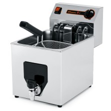 Freidora Electrica bocatería con grifo 8 Litros - 5.1Kw.