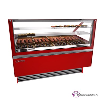 Vitrina de pastelería Recta-Reserva- Fondo 115 cm.