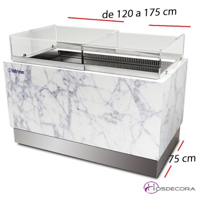 Vitrina mostrador pastelería Reserva- Fondo 75 cm.