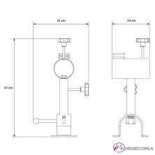 Jamonero giratorio basculante