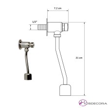 Grifo temporizado para urinario 06-464604