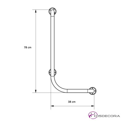 Barra de Apoyo Mural para Ducha 06-481658