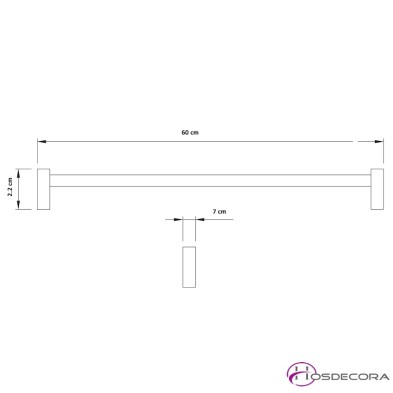 Toallero en acero inoxidable 06-460274