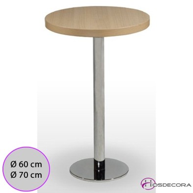 Mesa alta de bar Motil Tablero Redondo en madera