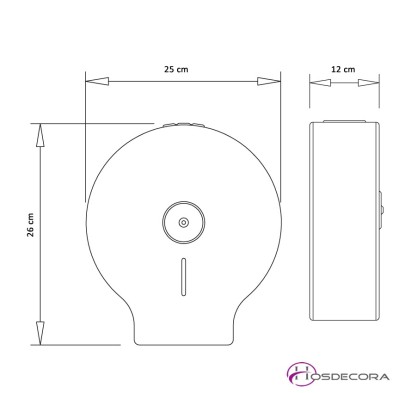 Dispensador de rollos de papel higiénico