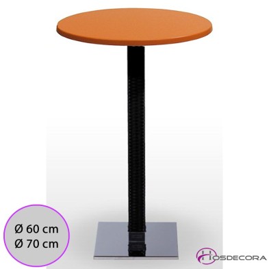 Mesa alta Zestoa Tablero redondo Werzalit