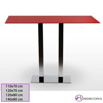 Mesa alta Sevia Tablero Rectangular Compacto